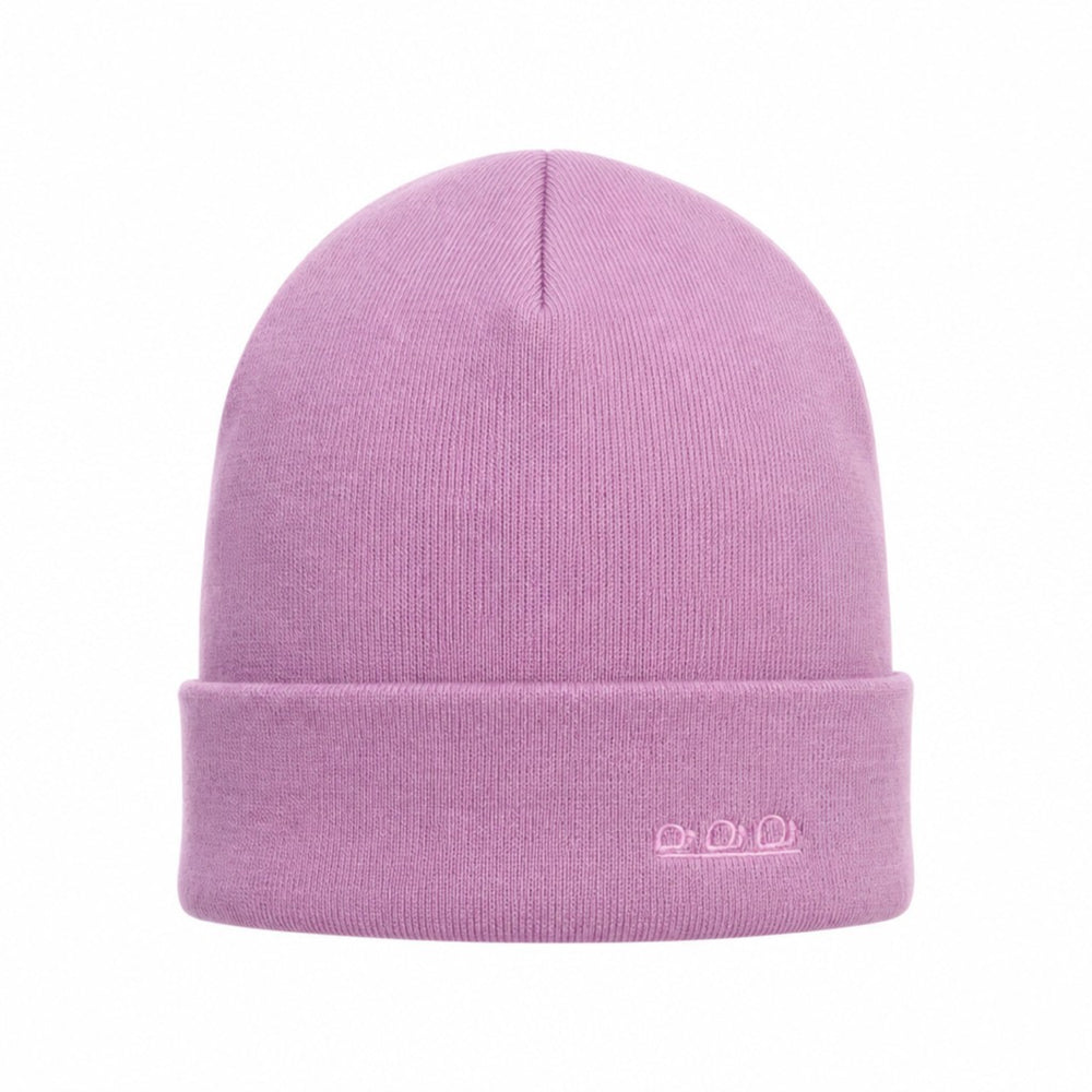 K5001CI | ORTLES - Unisex Knit Beanie Made in Italy. Color: Purple