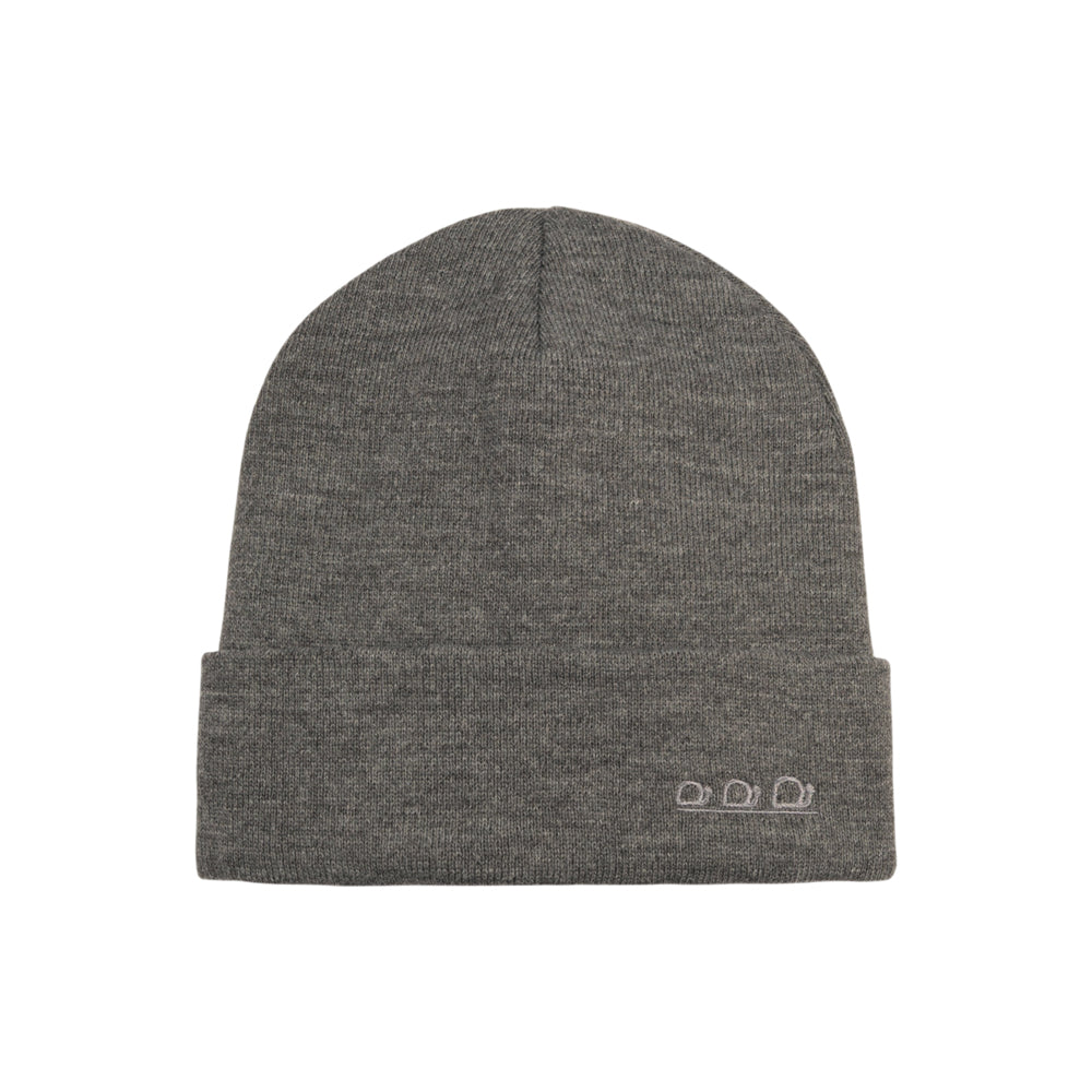 K5001DG | ORTLES - Unisex Knit Beanie Made in Italy. Melange Grey Color.
