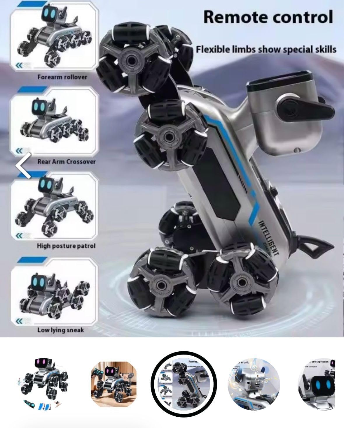 8-Wheel Stunt Robot Dog Car