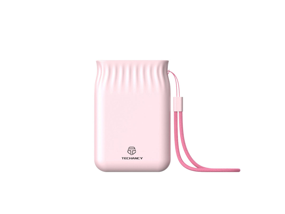 Techancy 6500mah Power Bank Rosa TF2772，Carregamento De Telemóvel/Tablet Compatível Com 2A, Fonte De Alimentação Portátil-0